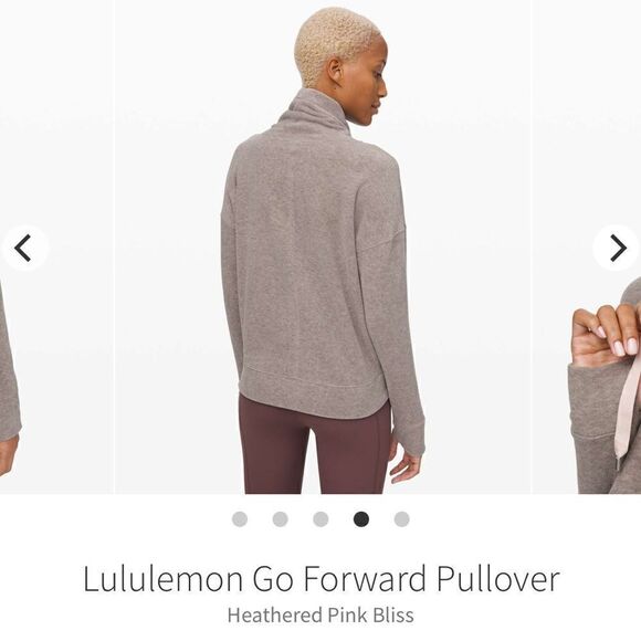 Lululemon Go Forward Pullover Heathered Pink Bliss - Picture 4 of 10